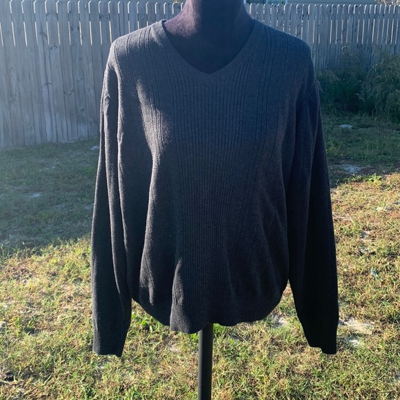 PERRY ELLIS Plus V Neck Sweater XXL - Picture 1 of 8